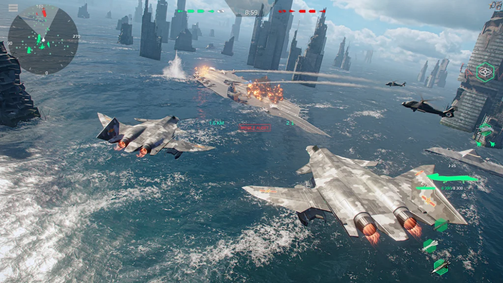 Modern warship gameplay